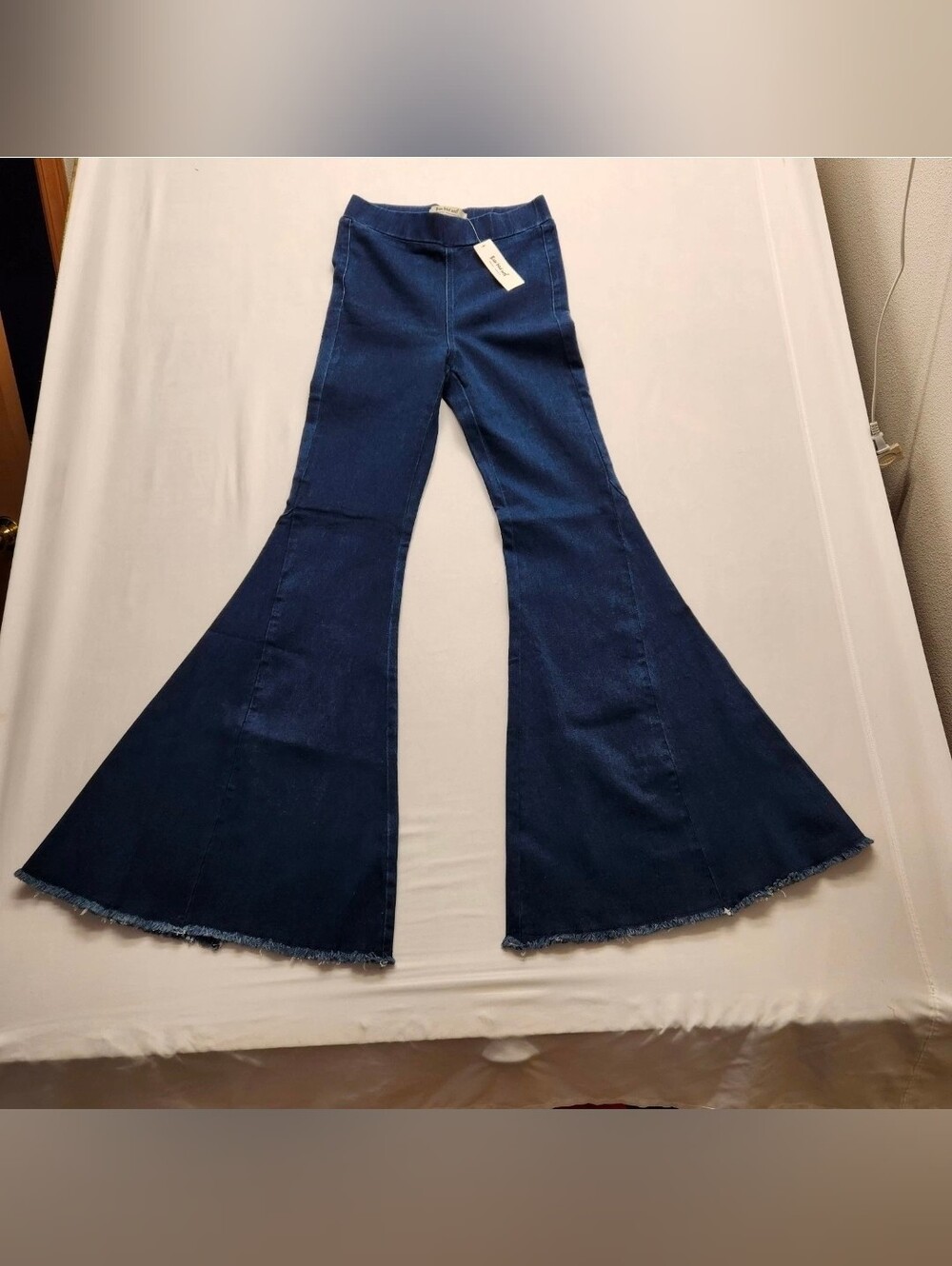 ⭐️NWT Three Bird Nest Boho Super Flare Jeans Hippie Festival Wide Leg Denim Sm